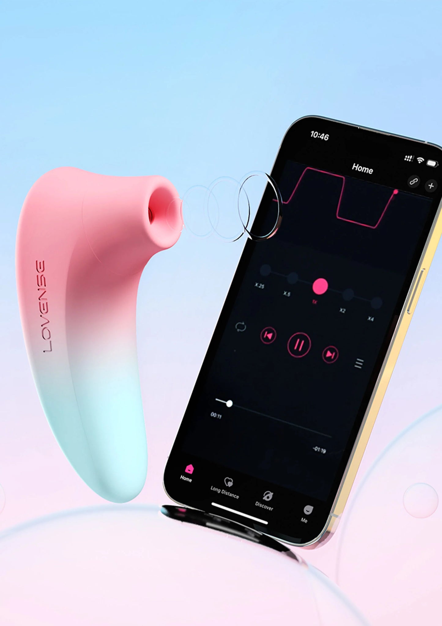 Beste vandaag nog: Tenera 2 Airpressure Vibrator by Lovesense - bij Happytoys Sexshop: Toys for Feeling Happy & Easy 😊