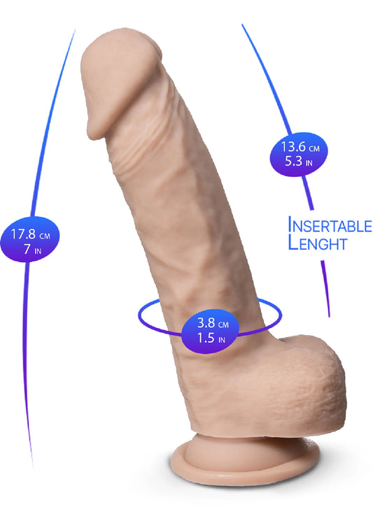 Bestel: Real Skin Dildo Model 1 - 7 inch - bij Happytoys: de erotische sex webshop | liever Happy dan Easy ⭐⭐⭐⭐⭐