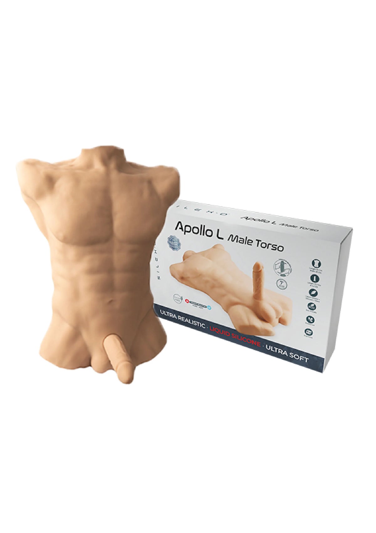Beste vandaag nog: Silicone Torso Large by Silex - D - bij Happytoys Sexshop: Toys for Feeling Happy & Easy 😊