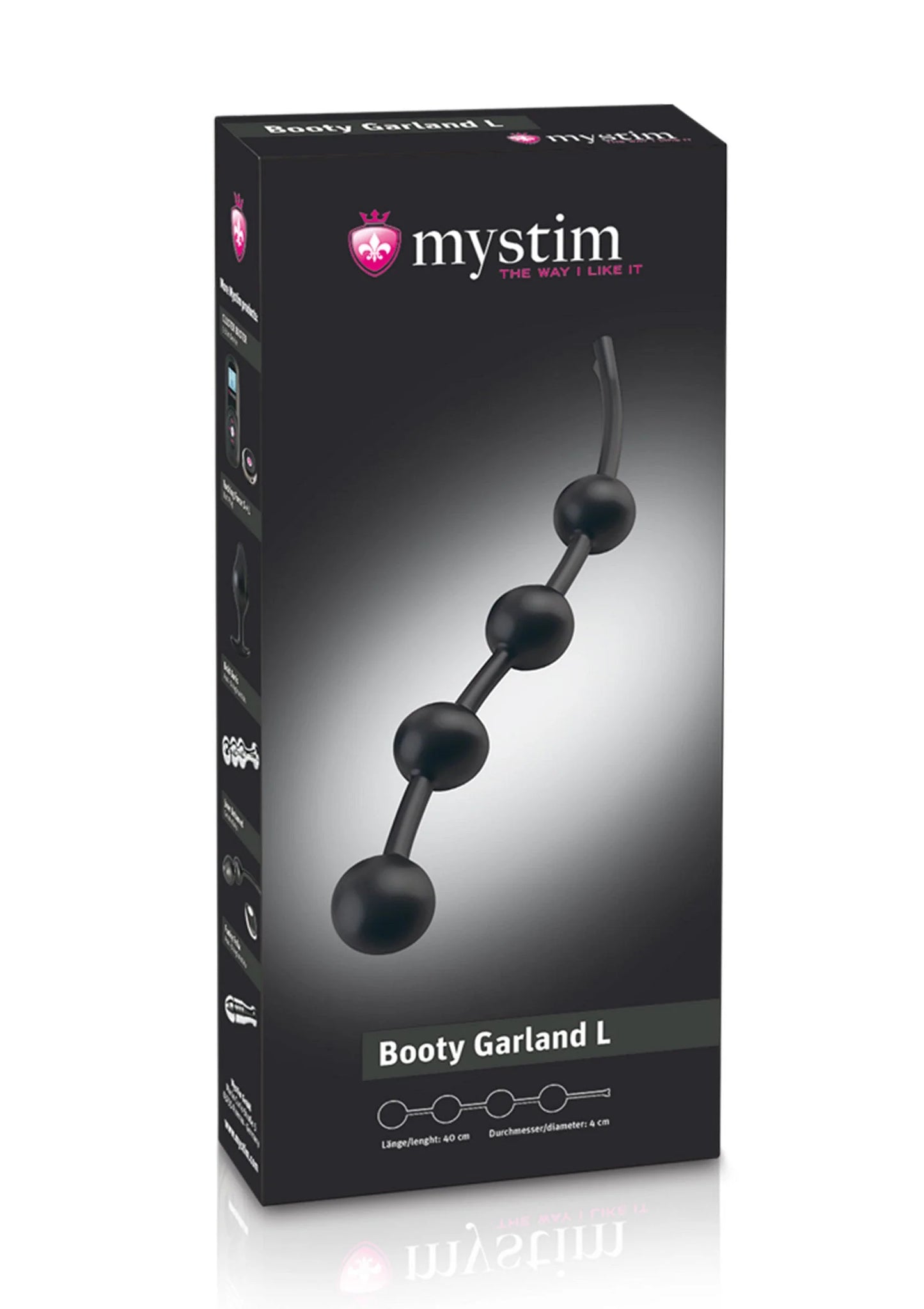 Productdoos MyStim Booty Garland L anale ketting met kogels