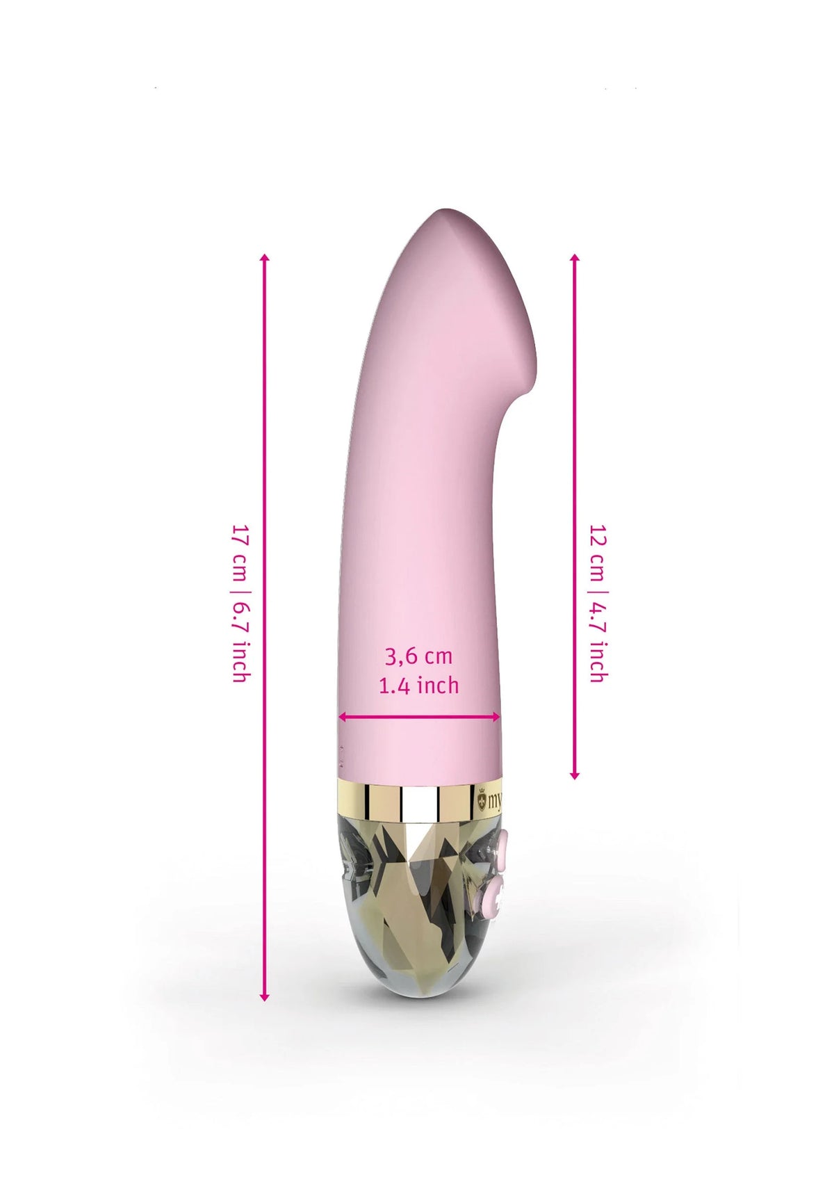 Beste vandaag nog: Right on Ron Vibrator - bij Happytoys Sexshop: online sex shop for Feeling Happy & Easy 😊 - Default Title - 33577 - PINK