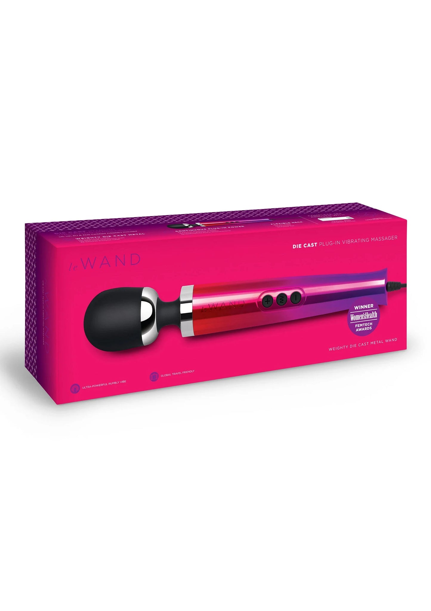 Beste vandaag nog: Le Wand Die Cast Plug - In Vibrating Massager - bij Happytoys Sexshop: Toys for Feeling Happy & Easy 😊