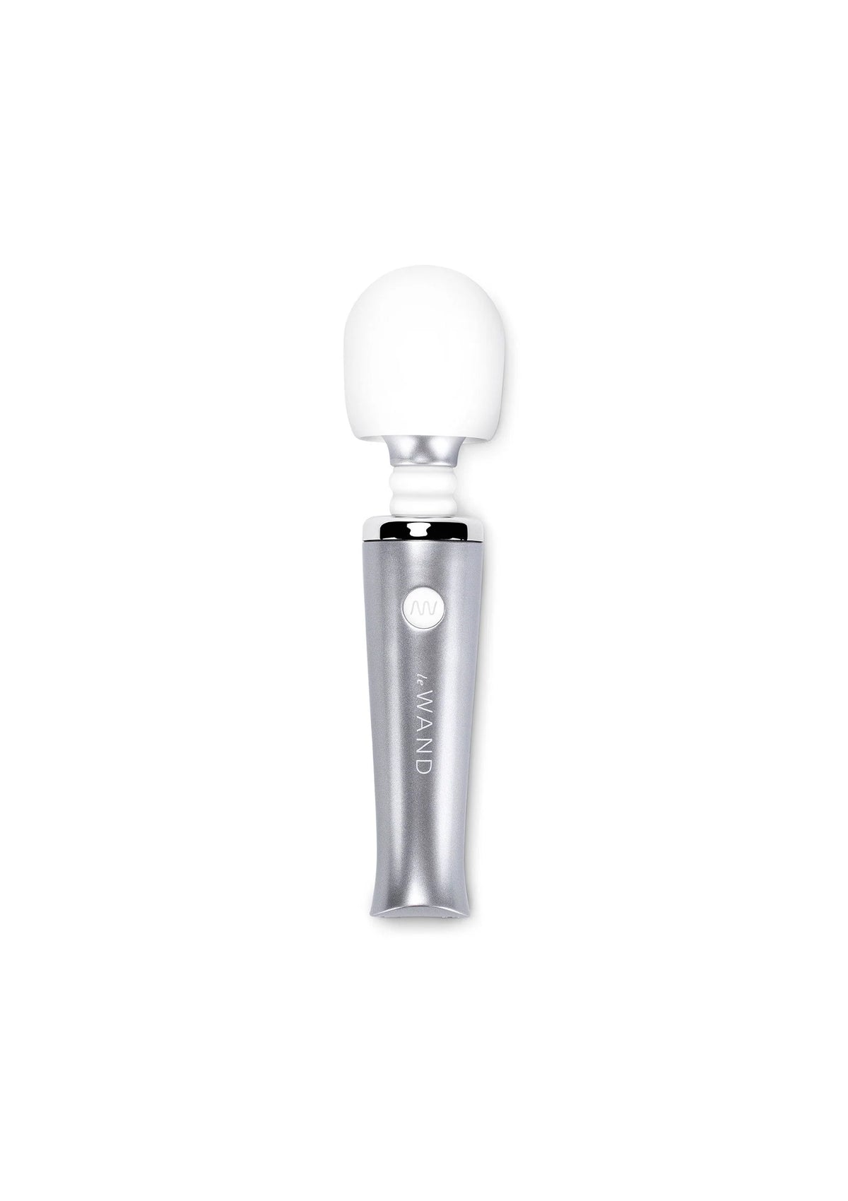 LeWand mini pleasures set handstuk met witte knop en zilveren behuizing