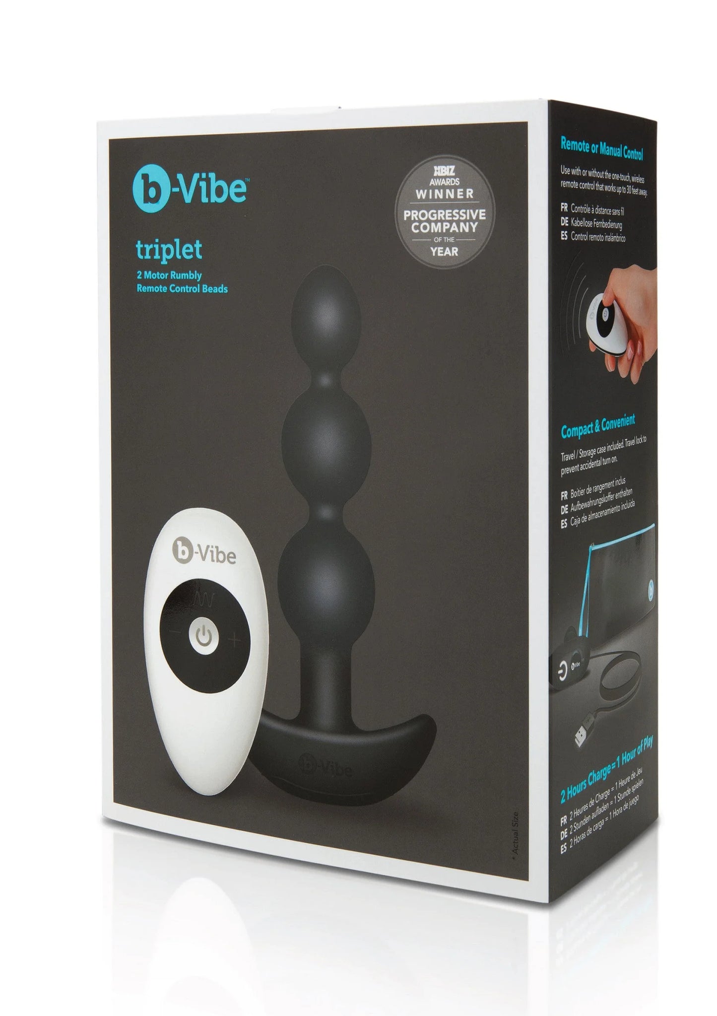 Beste vandaag nog: Triplet Anal Beads by B - Vibe - bij Happytoys