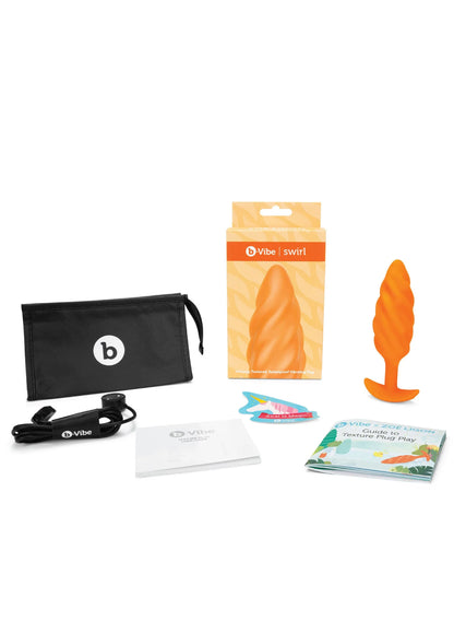 Beste vandaag nog: Swirl Texture Plug by B - Vibe - bij Happytoys