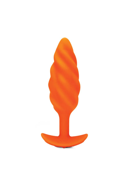 Beste vandaag nog: Swirl Texture Plug by B - Vibe - bij Happytoys - Default Title - 35438 - ORANGE