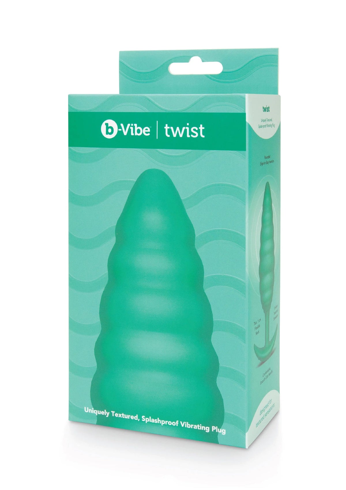 Beste vandaag nog: Twist Texture Plug by B - Vibe - bij Happytoys