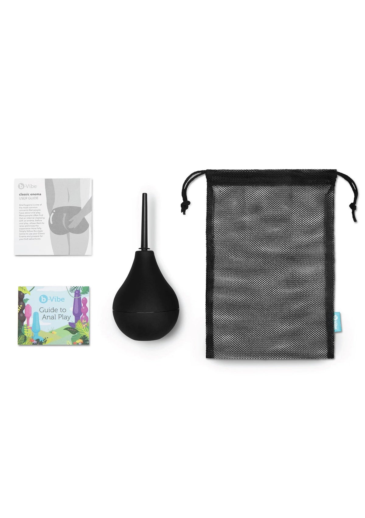 Beste vandaag nog: Classic Enema Anaal douche by B - Vibe - bij Happytoys - Default Title - 35441 - BLACK