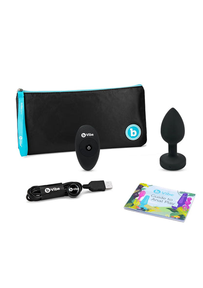 Beste vandaag nog: Vibrating Jewel Plug M/L by B - Vibe - bij Happytoys