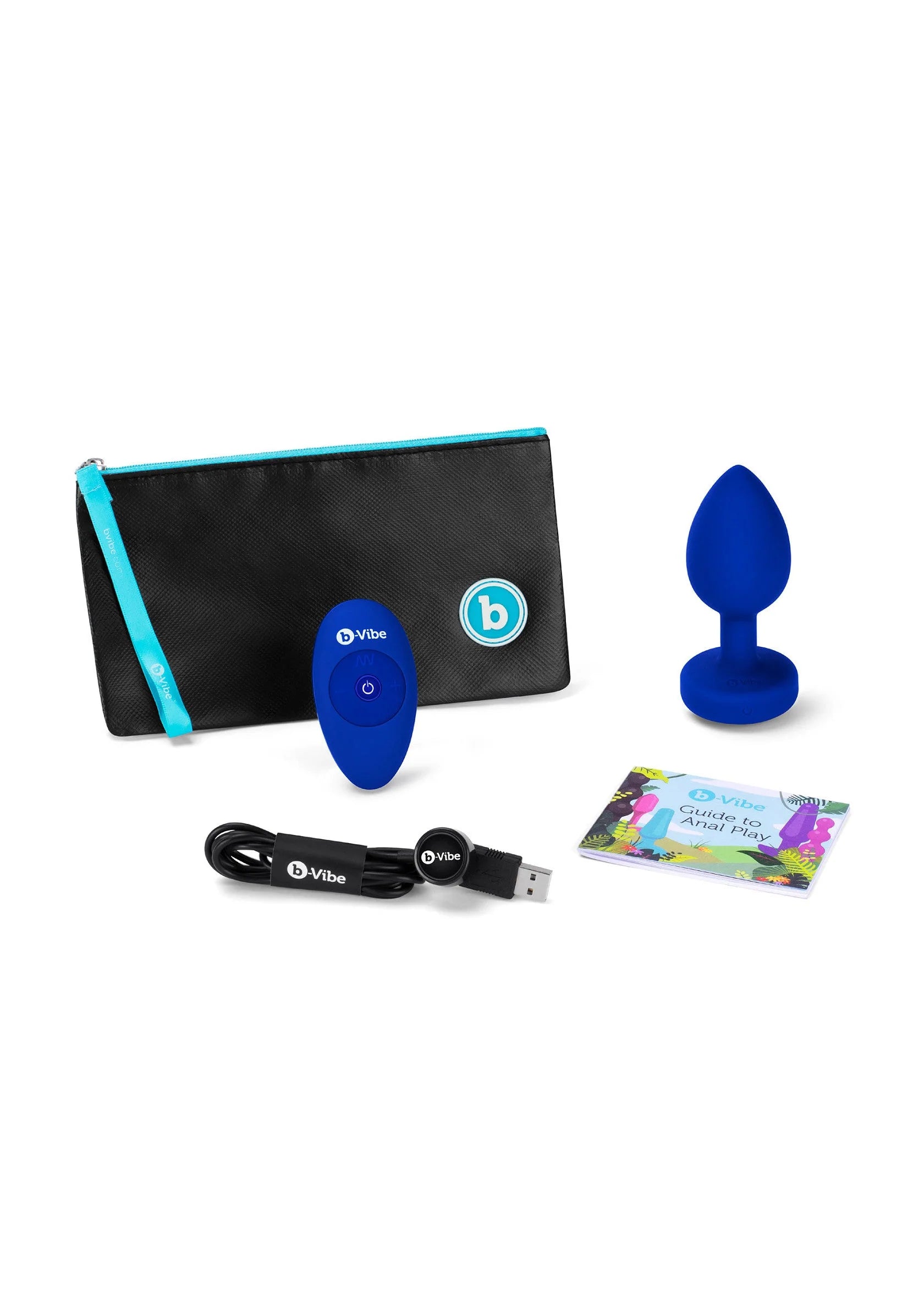 Beste vandaag nog: Vibrating Jewel Plug L/XL by B - Vibe - bij Happytoys