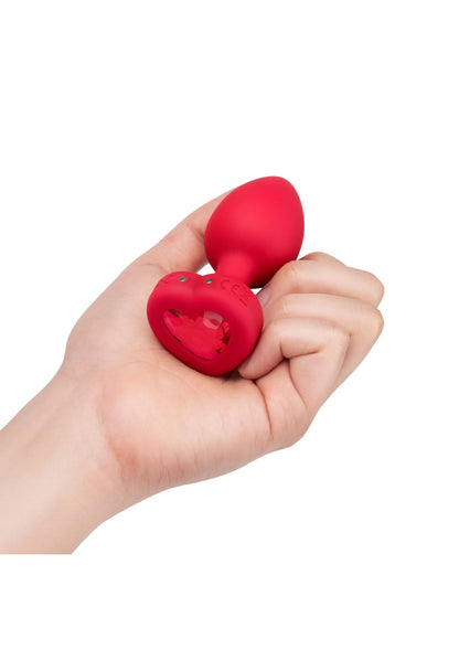 Beste vandaag nog: Vibrating Heart Plug M/L by B - Vibe - bij Happytoys