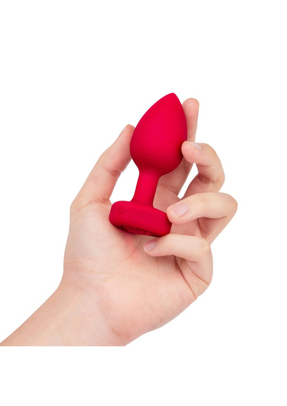 Beste vandaag nog: Vibrating Heart Plug M/L by B - Vibe - bij Happytoys