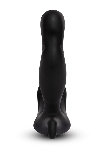 Zwarte 360 plug van B-Vibe, slanke vorm met brede voet