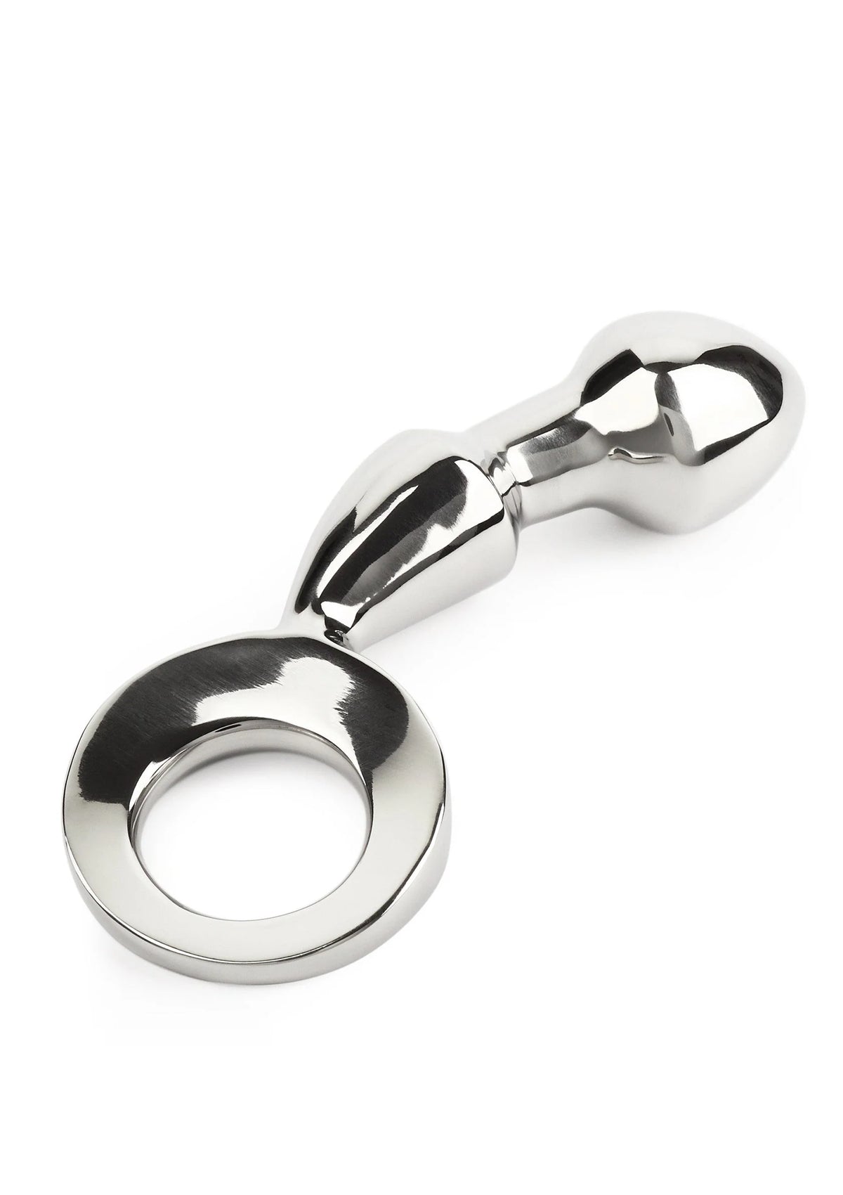 RVS plug met ringbasis en afgeronde, gladde schacht