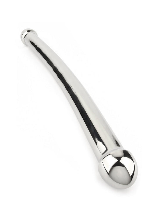 Beste vandaag nog: Double Header dildo by Mr. Steel - bij Happytoys Sexshop: online sex shop for Feeling Happy & Easy 😊 - Default Title - 38307 - SILVER