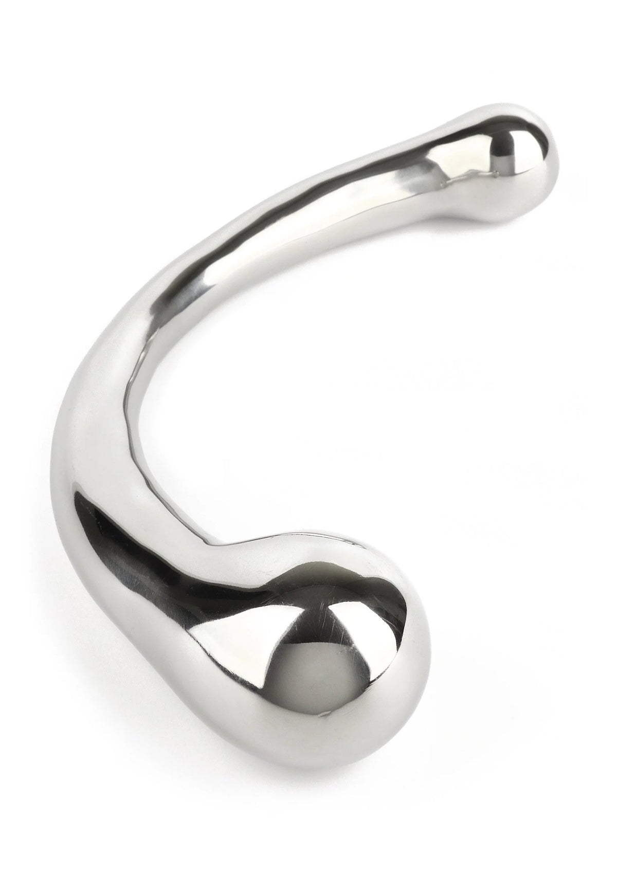 Beste vandaag nog: The Curvy G - spot Double Ended by Mr. Steel - bij Happytoys Sexshop: online sex shop for Feeling Happy & Easy 😊 - Default Title - 38309 - SILVER