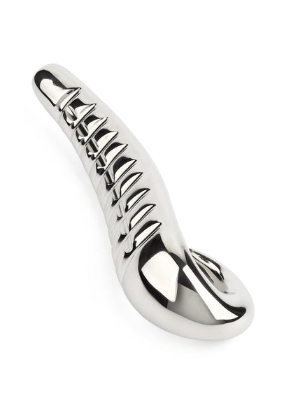 Beste vandaag nog: Devil's Tongue Dildo by Mr. Steel - bij Happytoys Sexshop: online sex shop for Feeling Happy & Easy 😊 - Silver - 38319 - SILVER
