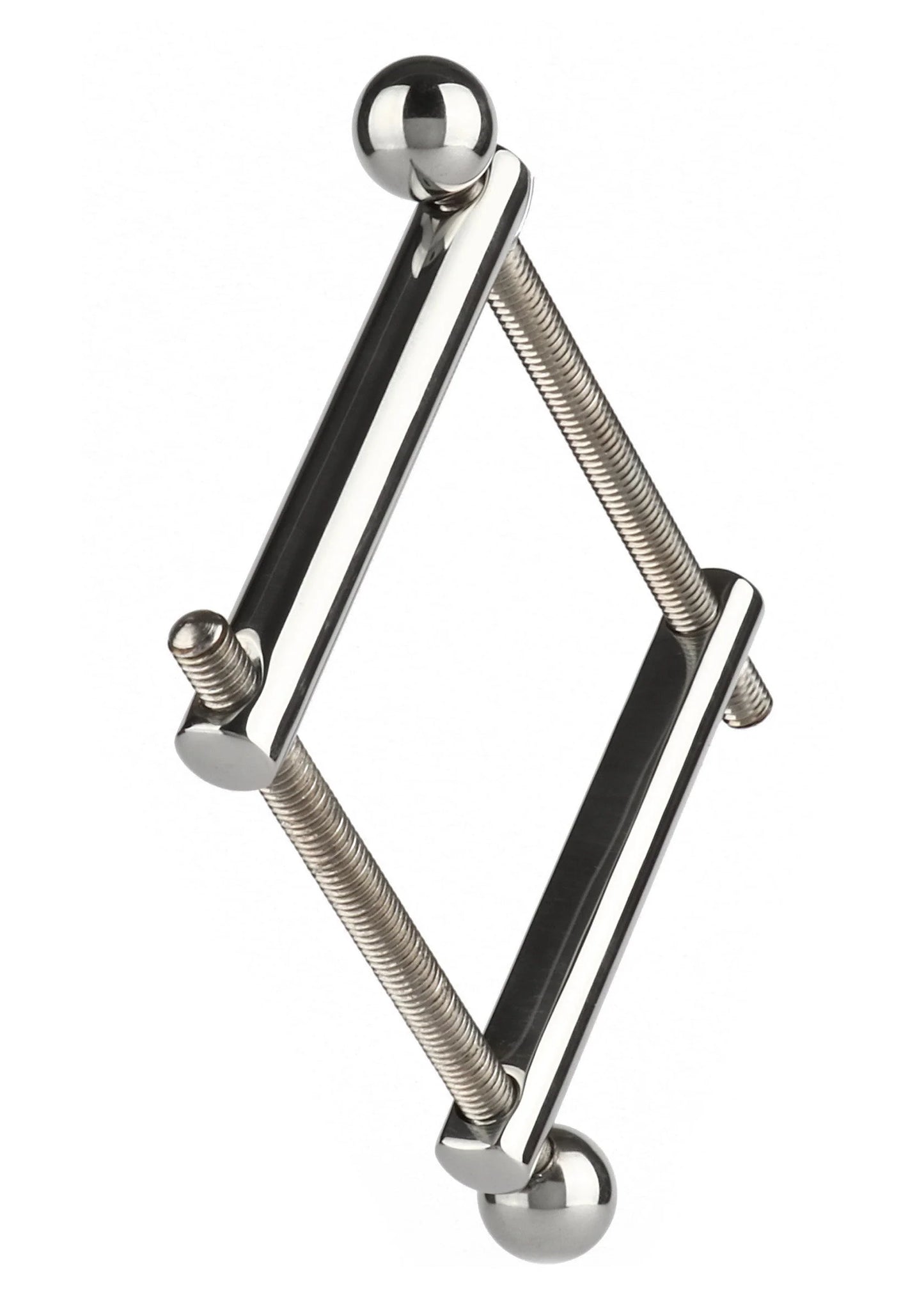 Mr. Steel ball-vise klem met gebogen metalen geleiders, schroefveer en ronde knoppen