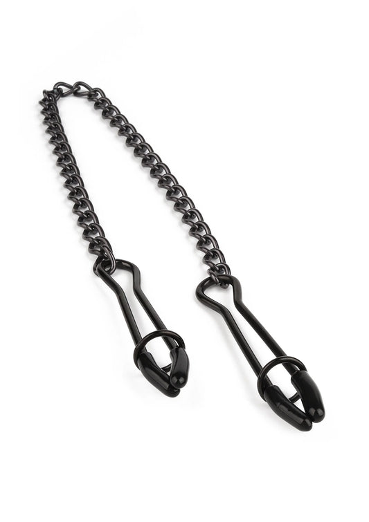 Bestel: Tweezer Nipple Clamps Black - bij Happytoys: de erotische sex webshop | liever Happy dan Easy ⭐⭐⭐⭐⭐ - Default Title - 38407 - BLACK