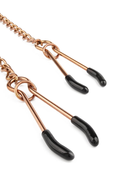 Bestel: Tweezer Nipple Clamps Gold - bij Happytoys: de erotische sex webshop | liever Happy dan Easy ⭐⭐⭐⭐⭐