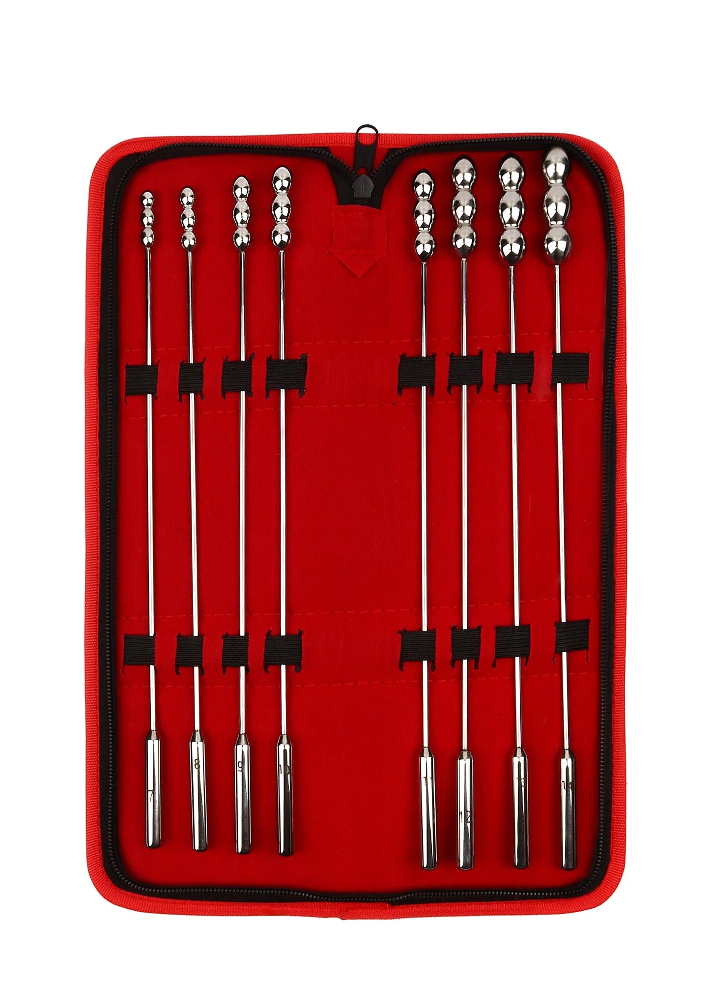 Beste vandaag nog: Rosebud Urethral Dillators Sounds 8 pcs by Mr. Steel - bij Happytoys Sexshop: online sex shop for Feeling Happy & Easy 😊 - Default Title - 38462 - SILVER