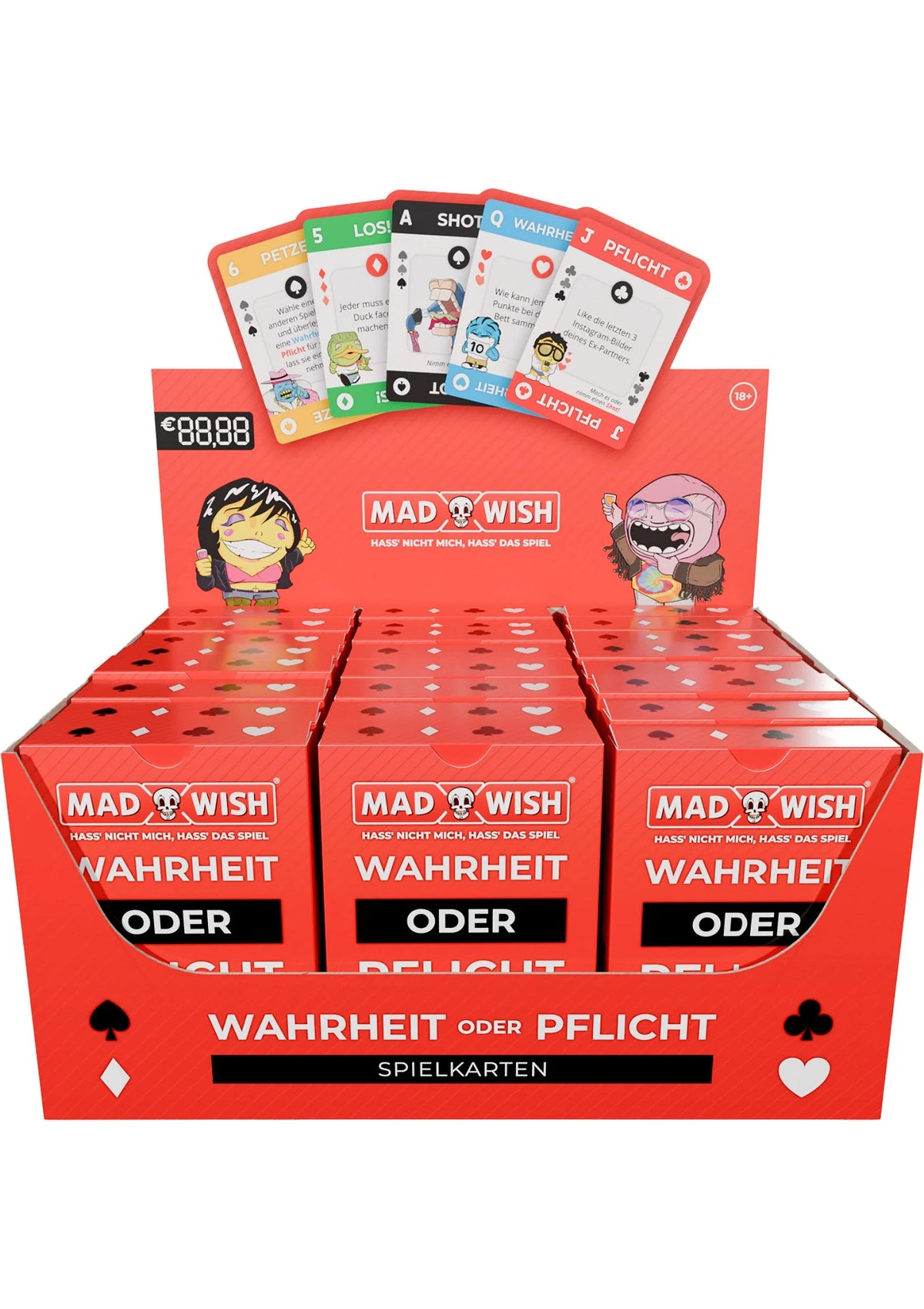 Bestel: MadWish Playing Cards 24 pcs ENG/DE - bij Happytoys: de erotische sex webshop | liever Happy dan Easy ⭐⭐⭐⭐⭐