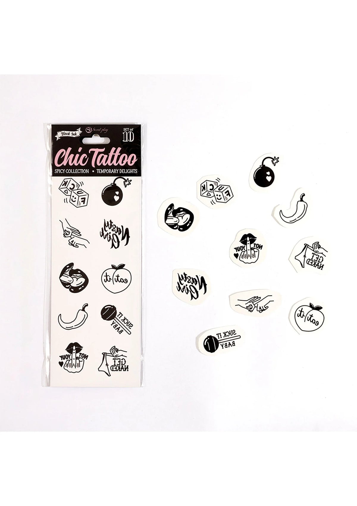 Bestel: Spicy Chic Temporary Tattoo - bij Happytoys: de erotische sex webshop | liever Happy dan Easy ⭐⭐⭐⭐⭐