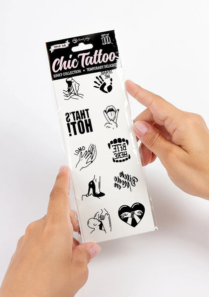 Kinky Chic Temporary Tattoo by Secret Play