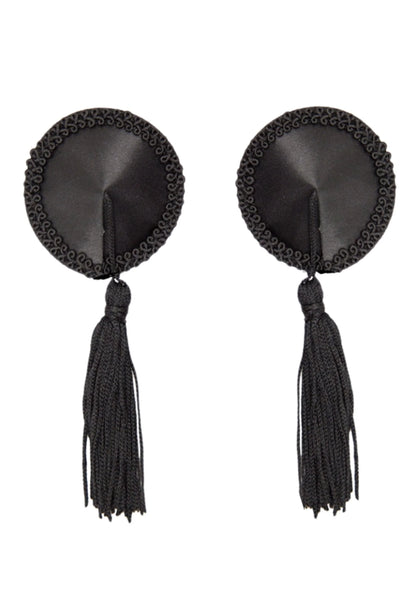 Bestel: Satin Nipple Covers with Tassel - bij Happytoys: de erotische sex webshop | liever Happy dan Easy ⭐⭐⭐⭐⭐