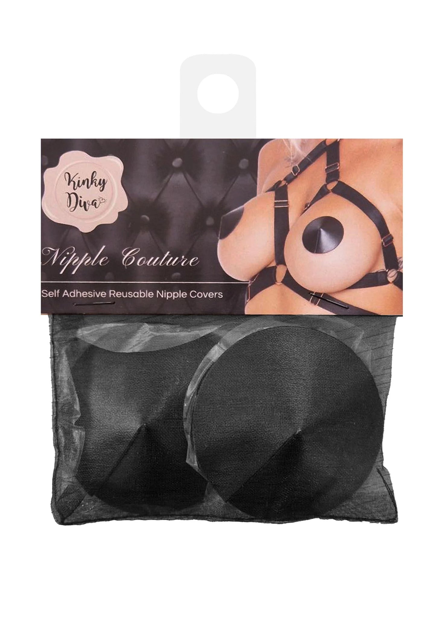 Beste vandaag nog: PU Leather Nipple Covers by Kinky Diva - bij Happytoys Sexshop: Toys for Feeling Happy & Easy 😊