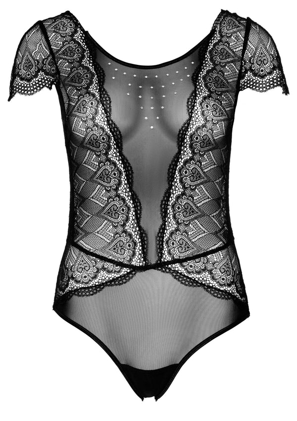 Beste vandaag nog: Floral Lace and Mesh Teddy by Leg Avenue - bij Happytoys Sexshop: online sex shop for Feeling Happy & Easy 😊