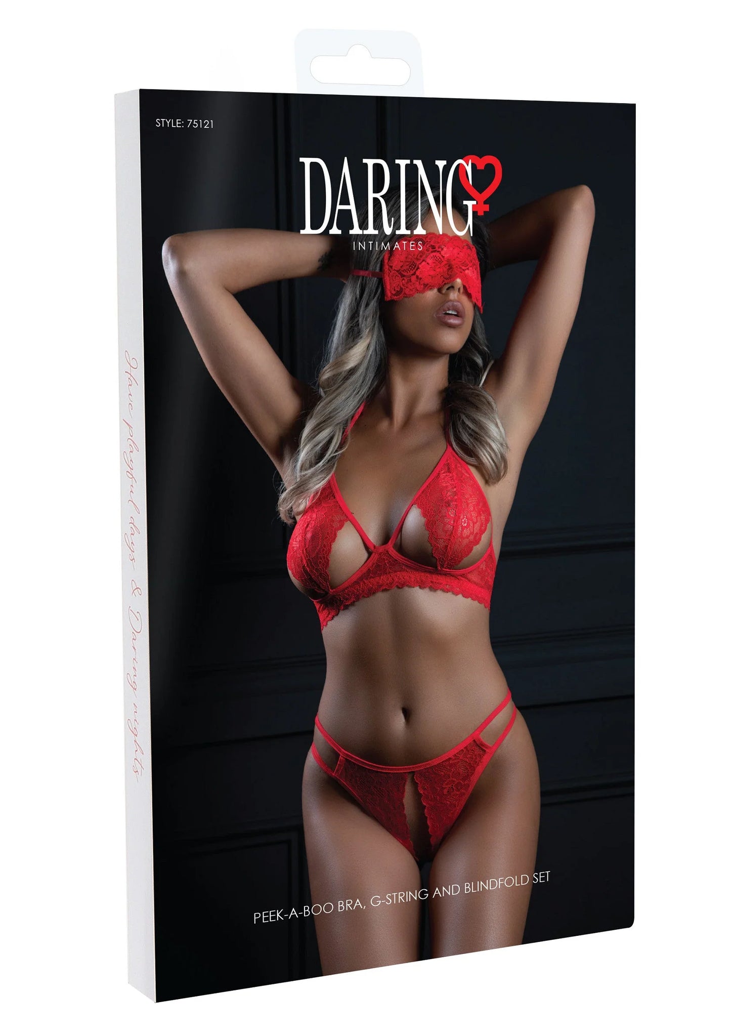 Beste vandaag nog: 3PC Bra, Panty and Blindfold by Daring Intimates - bij Happytoys Sexshop: Toys for Feeling Happy & Easy 😊