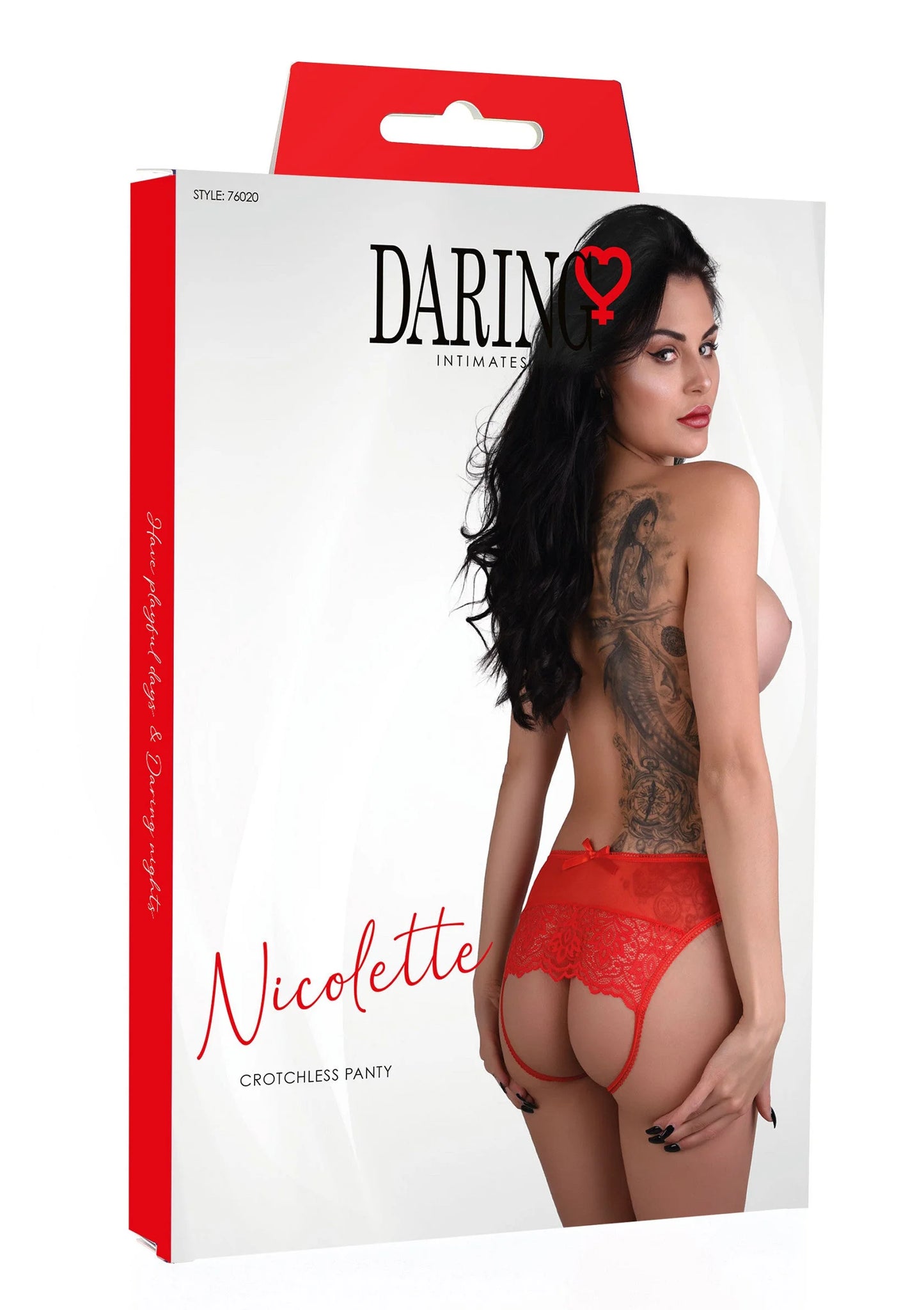 Beste vandaag nog: Nicolette crotchless panty by Daring Intimates - bij Happytoys Sexshop: Toys for Feeling Happy & Easy 😊