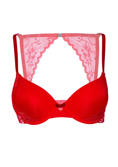 Bestel: Push - up bra w/ lace racerback - bij Happytoys: de erotische sex webshop | liever Happy dan Easy ⭐⭐⭐⭐⭐