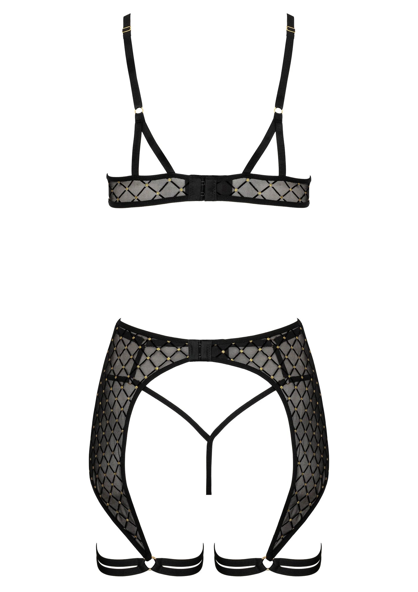 Beste vandaag nog: 3 Pcs Set THP101 Lingerie tbra, panty and garter S/M by Kotek - bij Happytoys Sexshop: Toys for Feeling Happy & Easy 😊