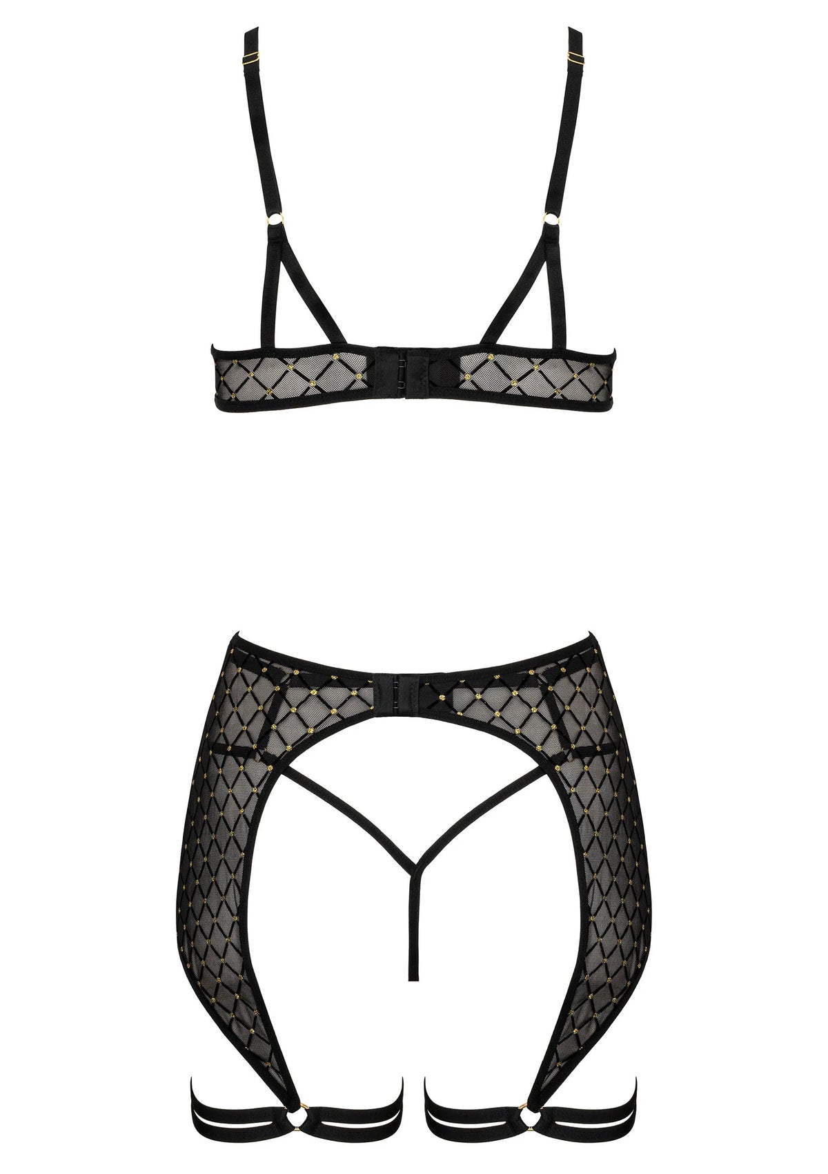 Beste vandaag nog: 3 Pcs Set THP101 Lingerie tbra, panty and garter S/M by Kotek - bij Happytoys Sexshop: Toys for Feeling Happy & Easy 😊