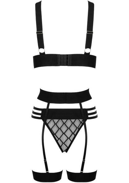 Beste vandaag nog: 3 Pcs Set THP105 lingerie set bra, panty and garter by Kotek - bij Happytoys Sexshop: online sex shop for Feeling Happy & Easy 😊