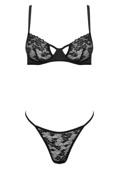 Beste vandaag nog: 2 Pcs Set TP107 - bij Happytoys Sexshop: online sex shop for Feeling Happy & Easy 😊 - Default Title - 79900 - BLACK - S/M