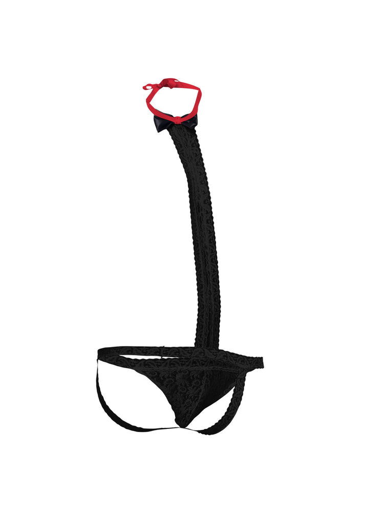 Beste vandaag nog: MOB Tuxedo Lace Thong by MOB Eroticwear - bij Happytoys Sexshop: online sex shop for Feeling Happy & Easy 😊