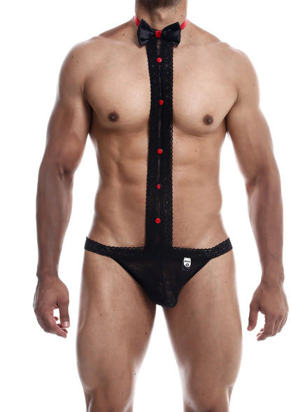 Beste vandaag nog: MOB Tuxedo Lace Thong by MOB Eroticwear - bij Happytoys Sexshop: online sex shop for Feeling Happy & Easy 😊