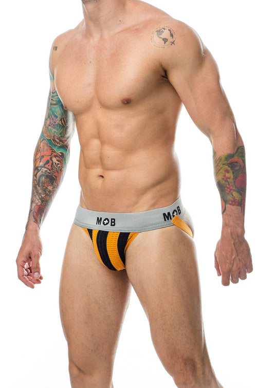 Bestel: MOB Stripe Classic Jock by MOB Eroticware - bij Happytoys: de erotische sex webshop | liever Happy dan Easy ⭐⭐⭐⭐⭐ - Oranje - XXL - 81337 - ORANGE - XXL