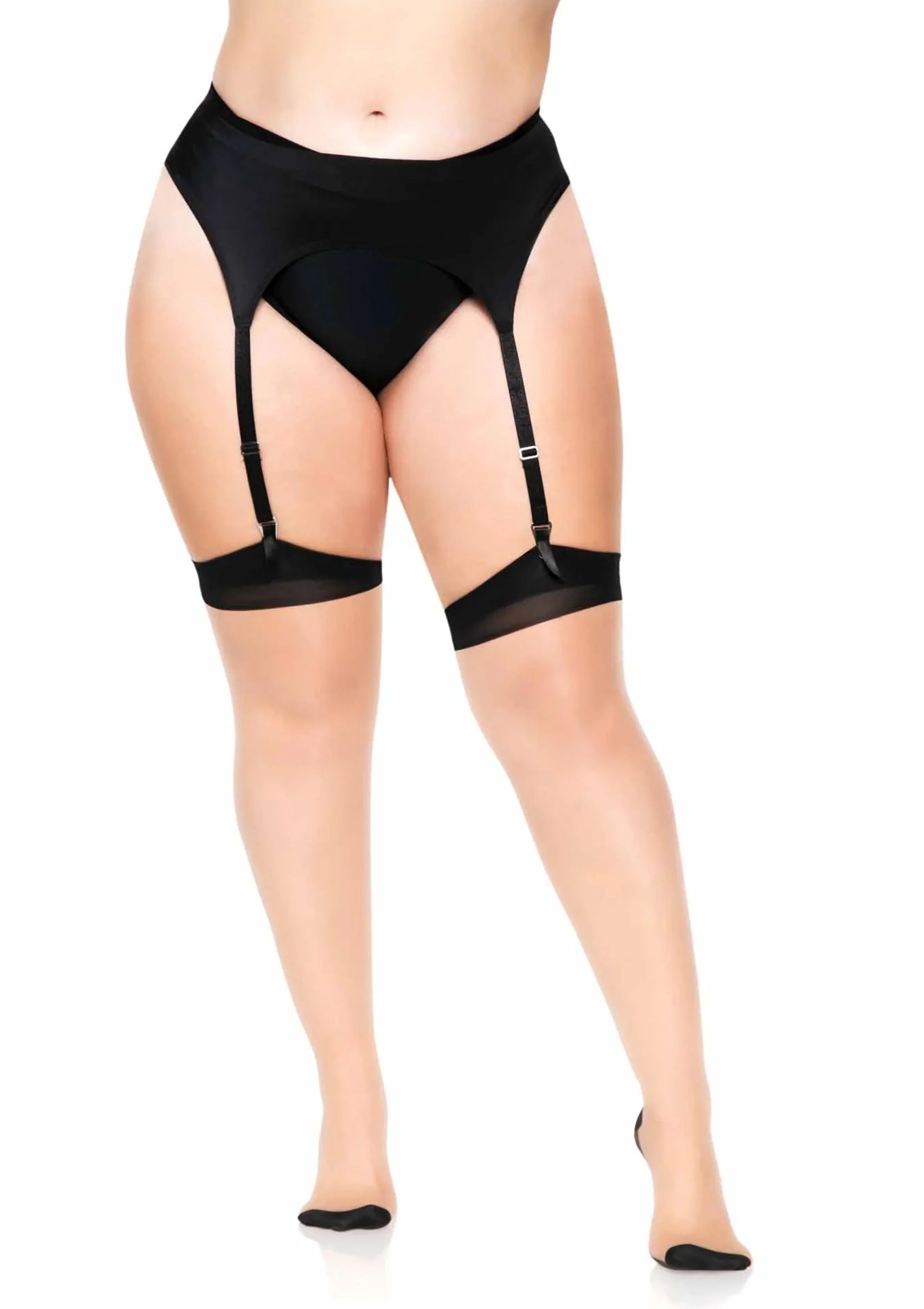 Beste vandaag nog: Plus Elastane 2 - tone Stockings with Backseam - bij Happytoys Sexshop: online sex shop for Feeling Happy & Easy 😊