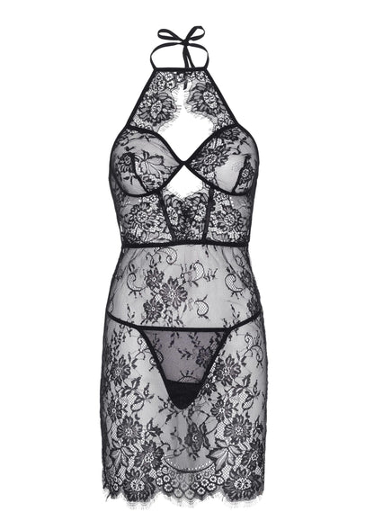 Beste vandaag nog: Dress with Scalloped Lace and String - bij Happytoys Sexshop: online sex shop for Feeling Happy & Easy 😊