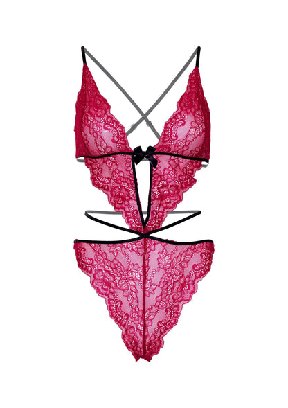 Beste vandaag nog: Scalloped Teddy and Panty - bij Happytoys Sexshop: online sex shop for Feeling Happy & Easy 😊