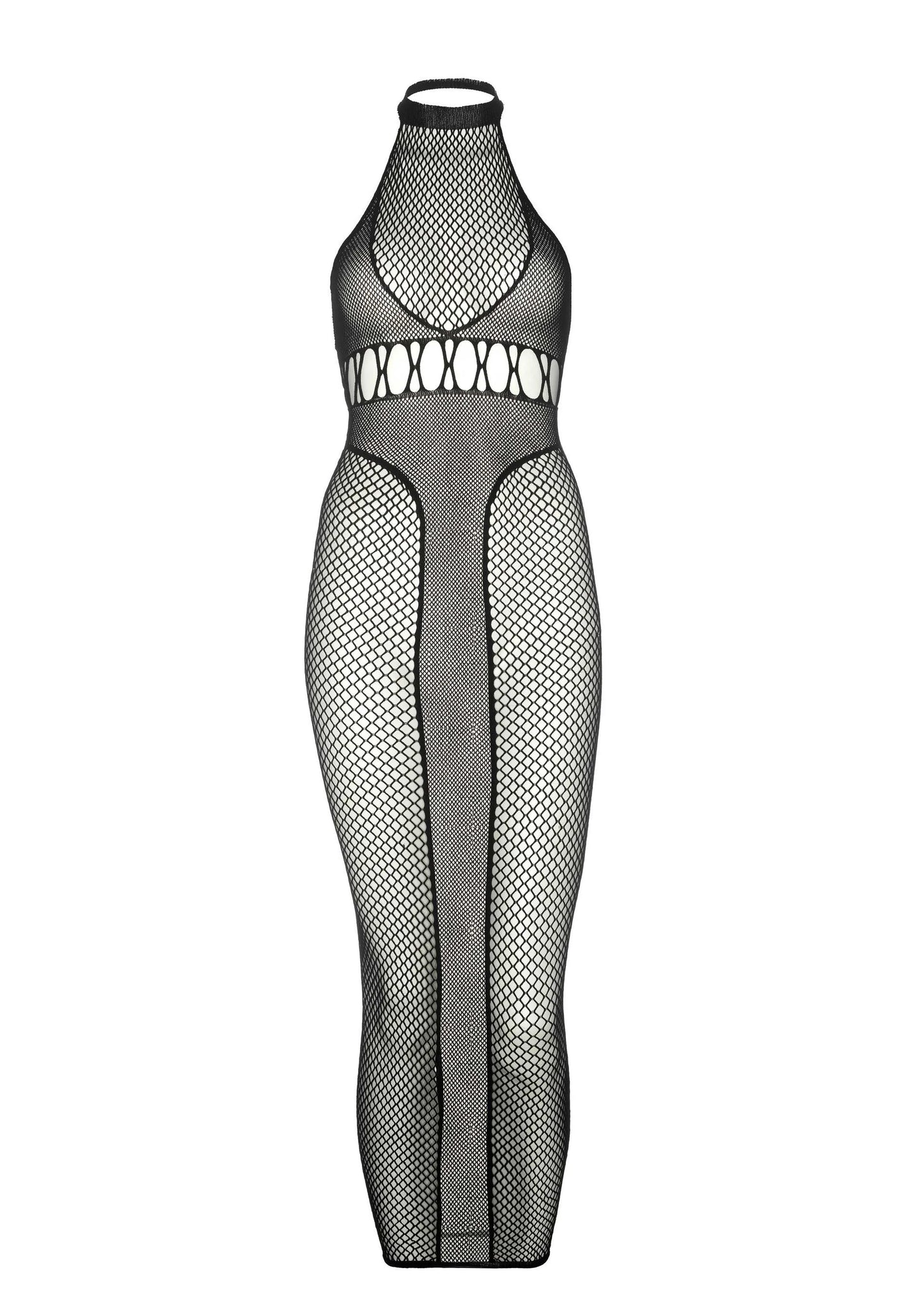 Beste vandaag nog: Halter Dual Net Backless Dress - bij Happytoys Sexshop: online sex shop for Feeling Happy & Easy 😊