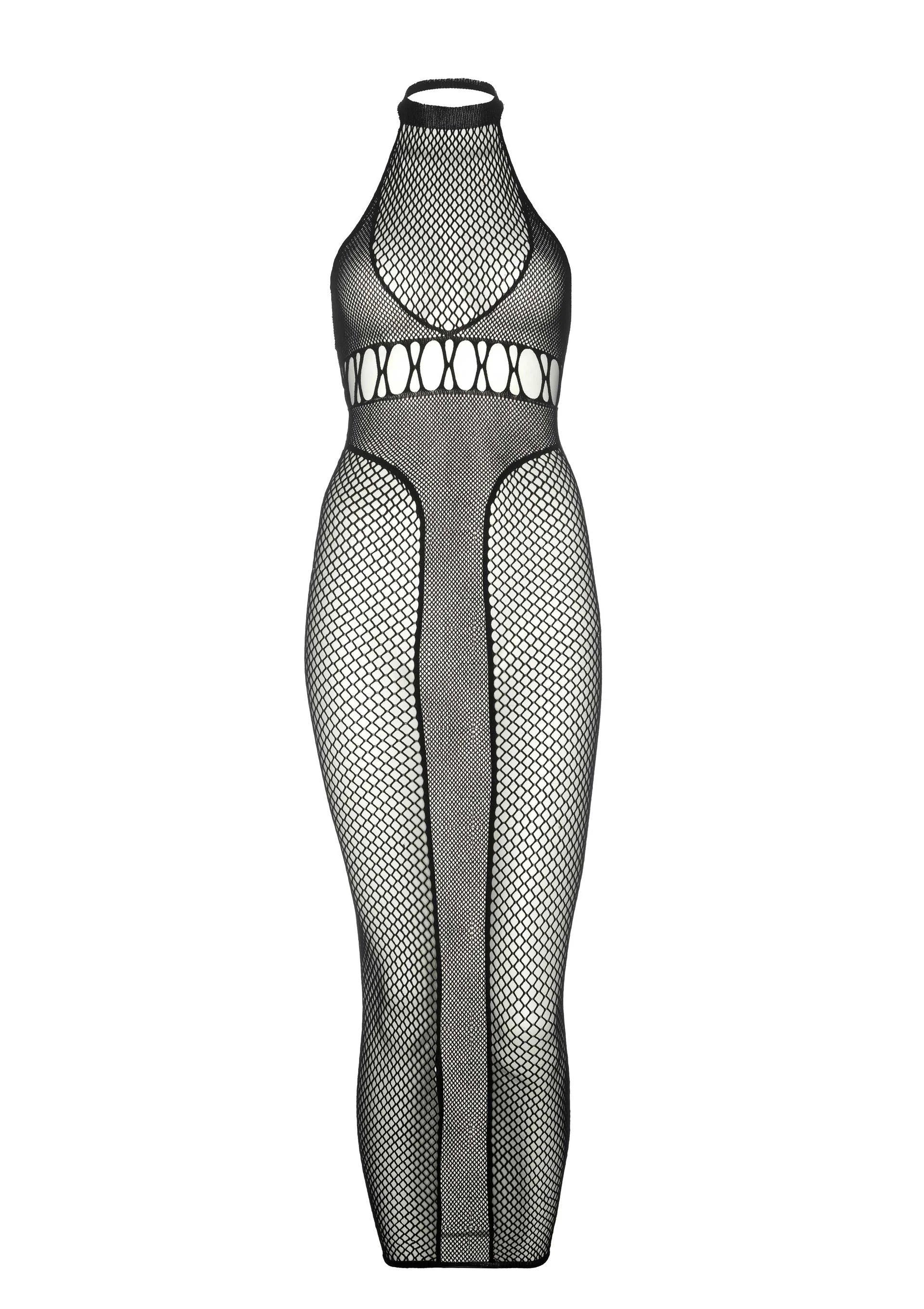 Beste vandaag nog: Halter Dual Net Backless Dress - bij Happytoys Sexshop: online sex shop for Feeling Happy & Easy 😊