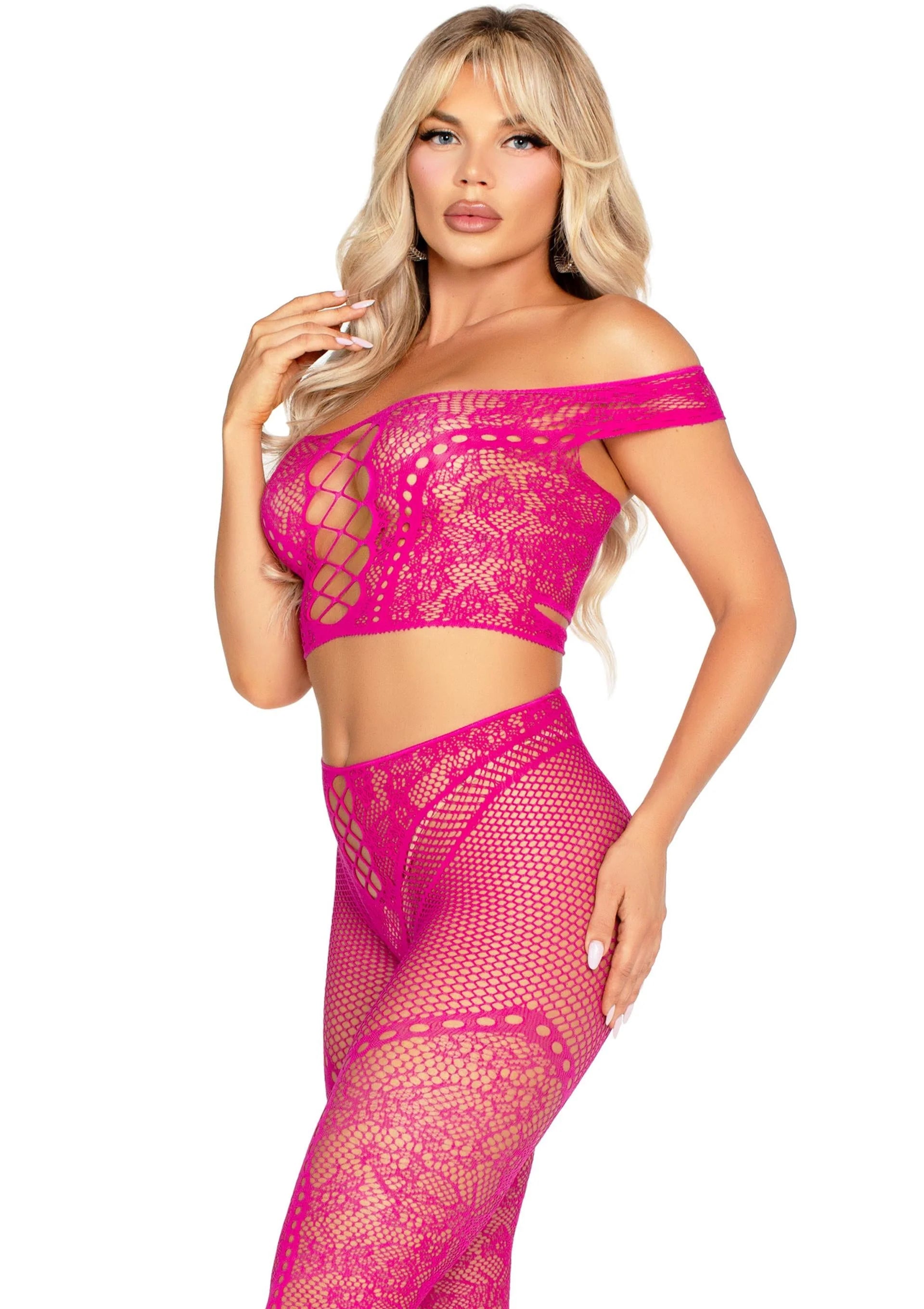 Beste vandaag nog: Off Shoulder Crop Top and Legging - bij Happytoys Sexshop: online sex shop for Feeling Happy & Easy 😊