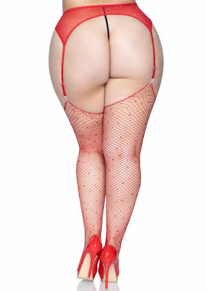 Beste vandaag nog: Plus Rhinestone Fishnet Stockings - bij Happytoys Sexshop: online sex shop for Feeling Happy & Easy 😊