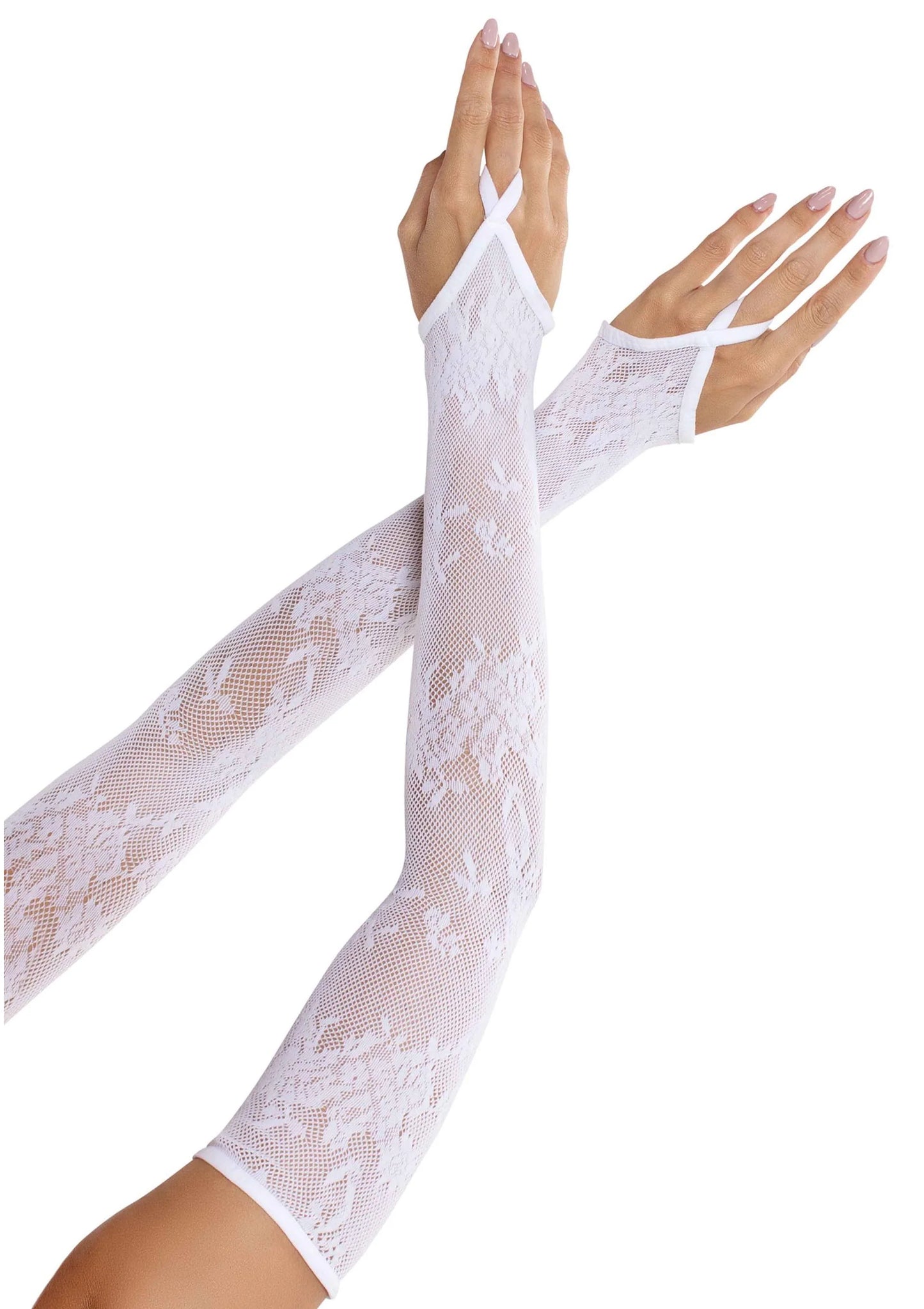 Beste vandaag nog: Floral Net Extra Long Gauntlet Arm Warmers - bij Happytoys Sexshop: online sex shop for Feeling Happy & Easy 😊