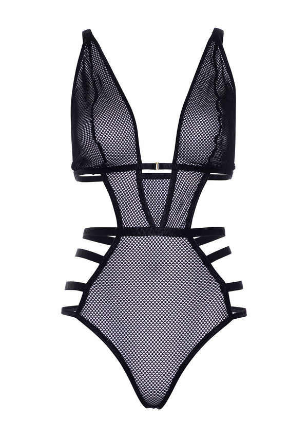 Beste vandaag nog: Strappy Teddy With Adjustable Straps by Leg Avenue - bij Happytoys Sexshop: online sex shop for Feeling Happy & Easy 😊 - S - 86541 - BLACK - S